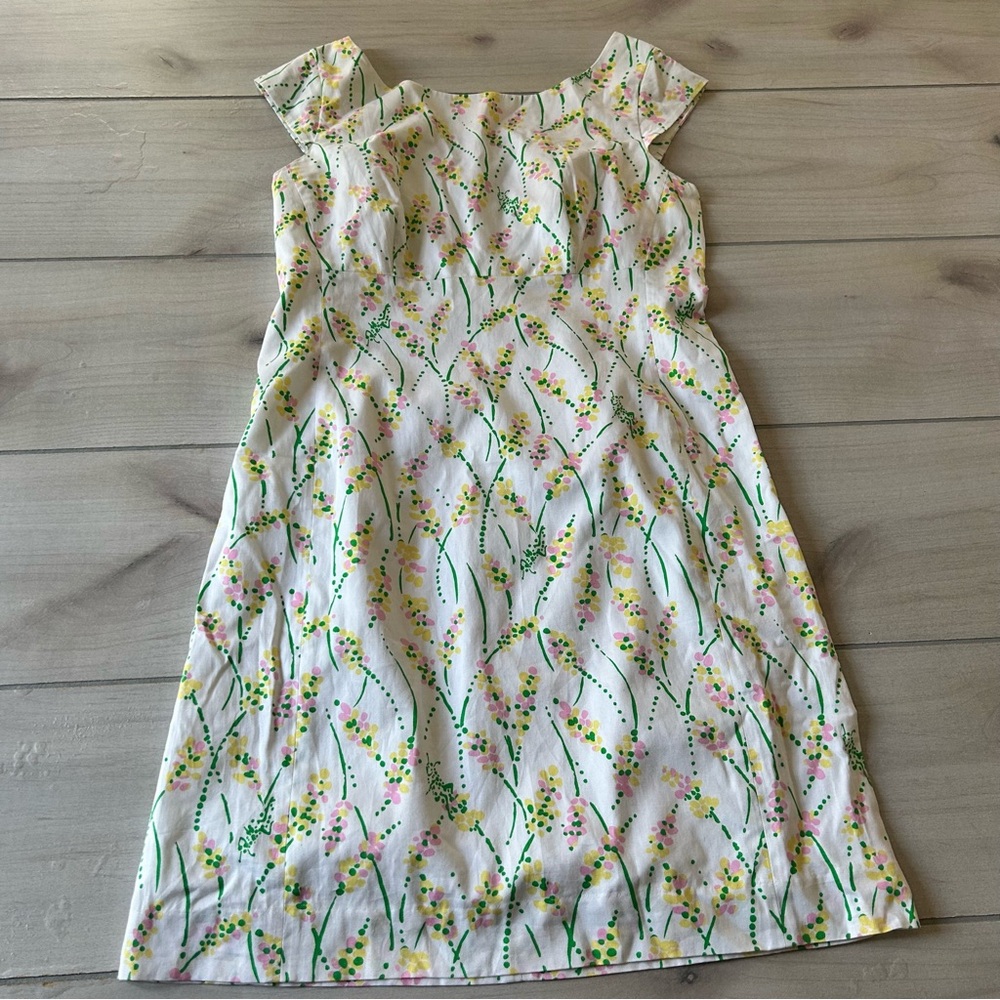 Lilly Pulitzer Allura Dress Grass Happy Floral